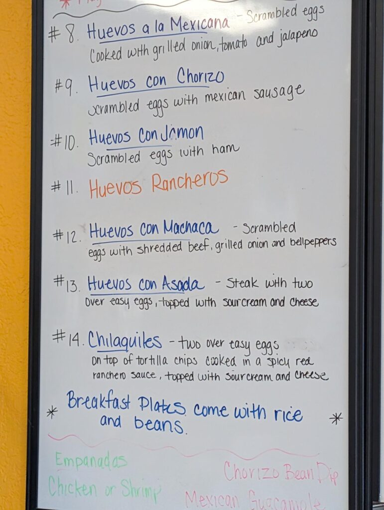 Taqueria Yungapeti Menu 1